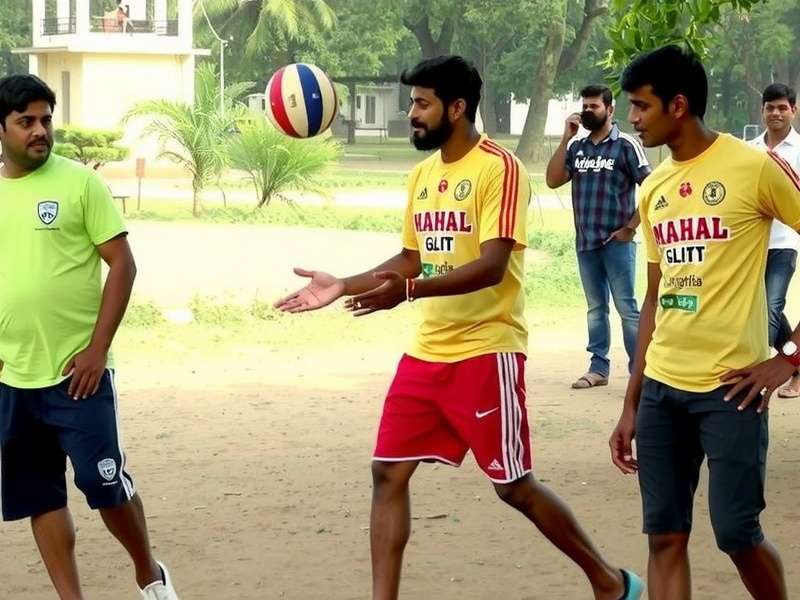 Mahal Volley Blitz Community Meetup Mahal Volley Blitz players meeting in real life at a park in Delhi